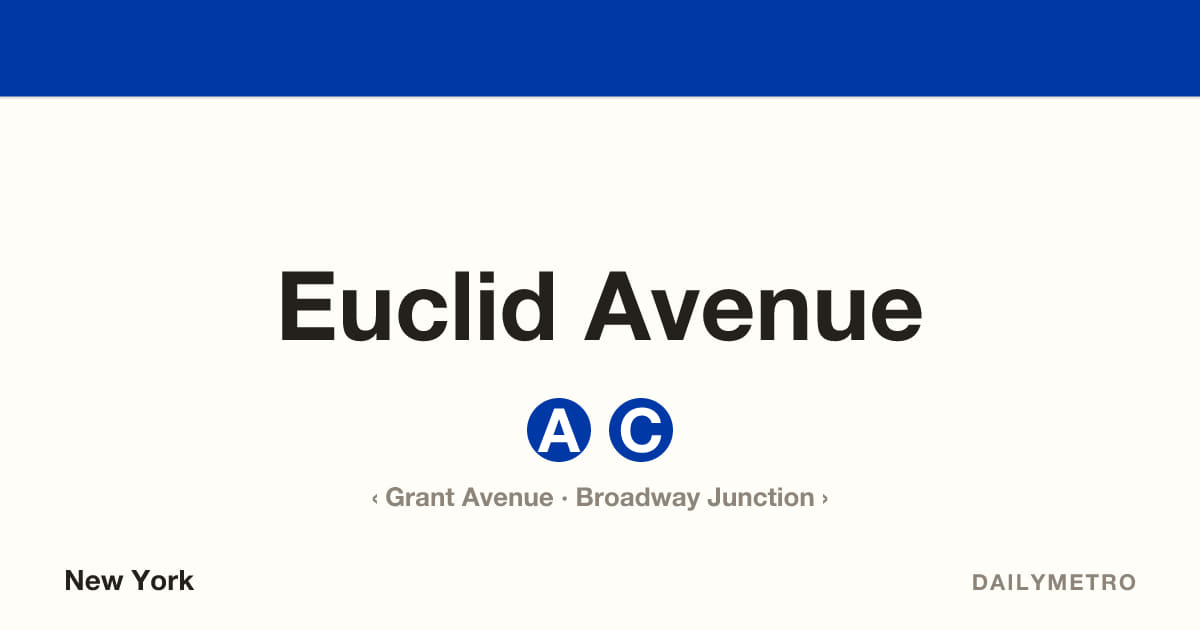 Euclid Avenue station · Lines A, C