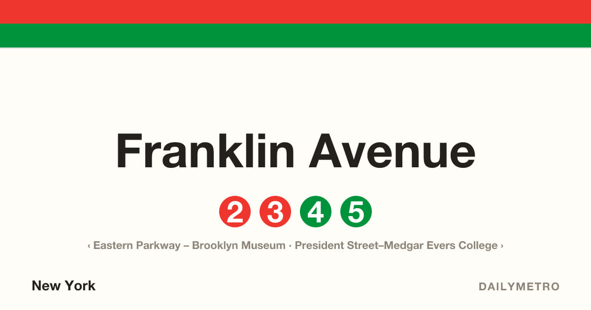 Franklin Avenue station · Lines 2, 3, 4, 5
