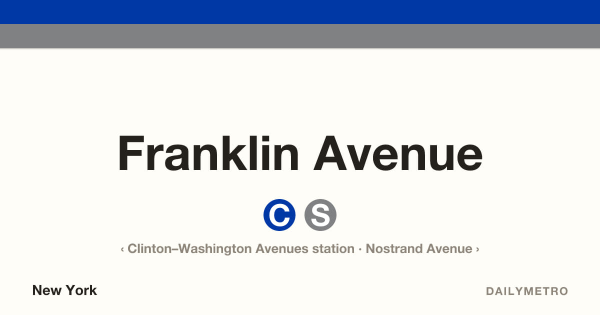 Franklin Avenue station · Lines C, S