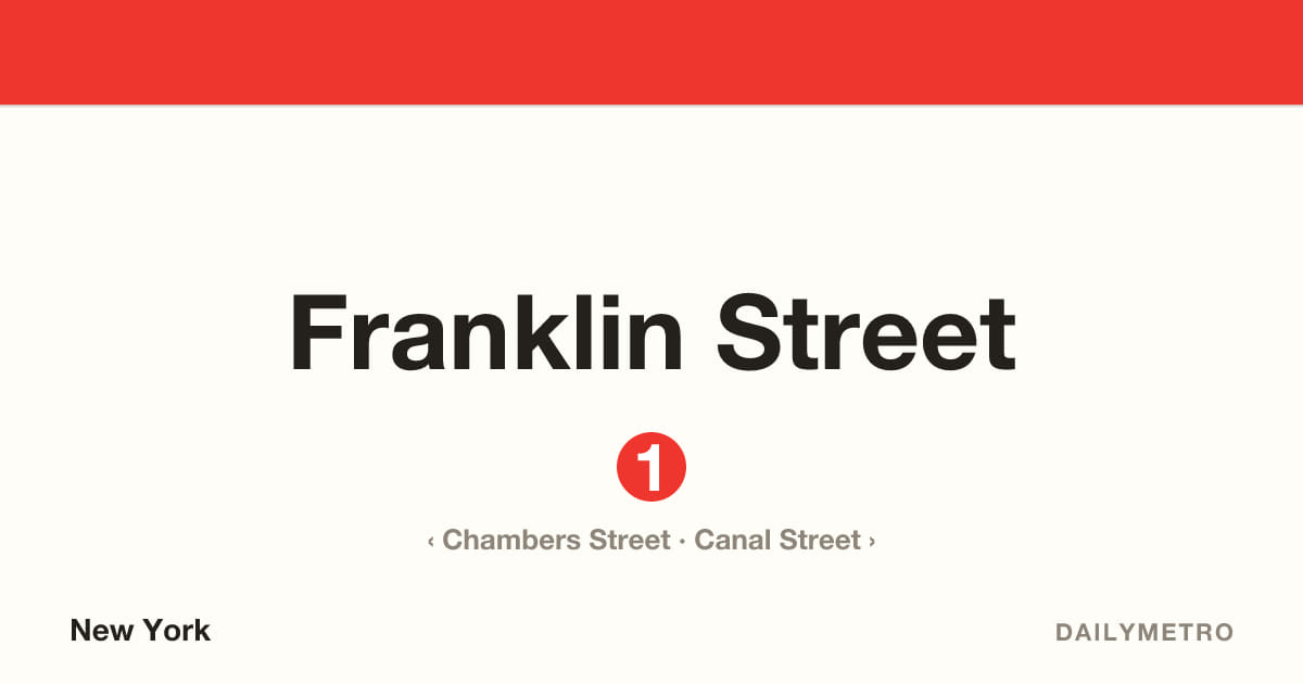 Franklin Street station · Lines 1