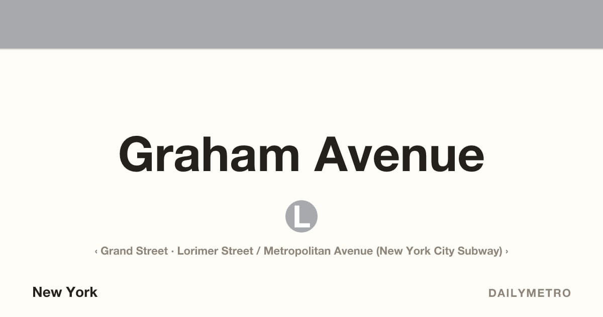 Graham Avenue station · Lines L