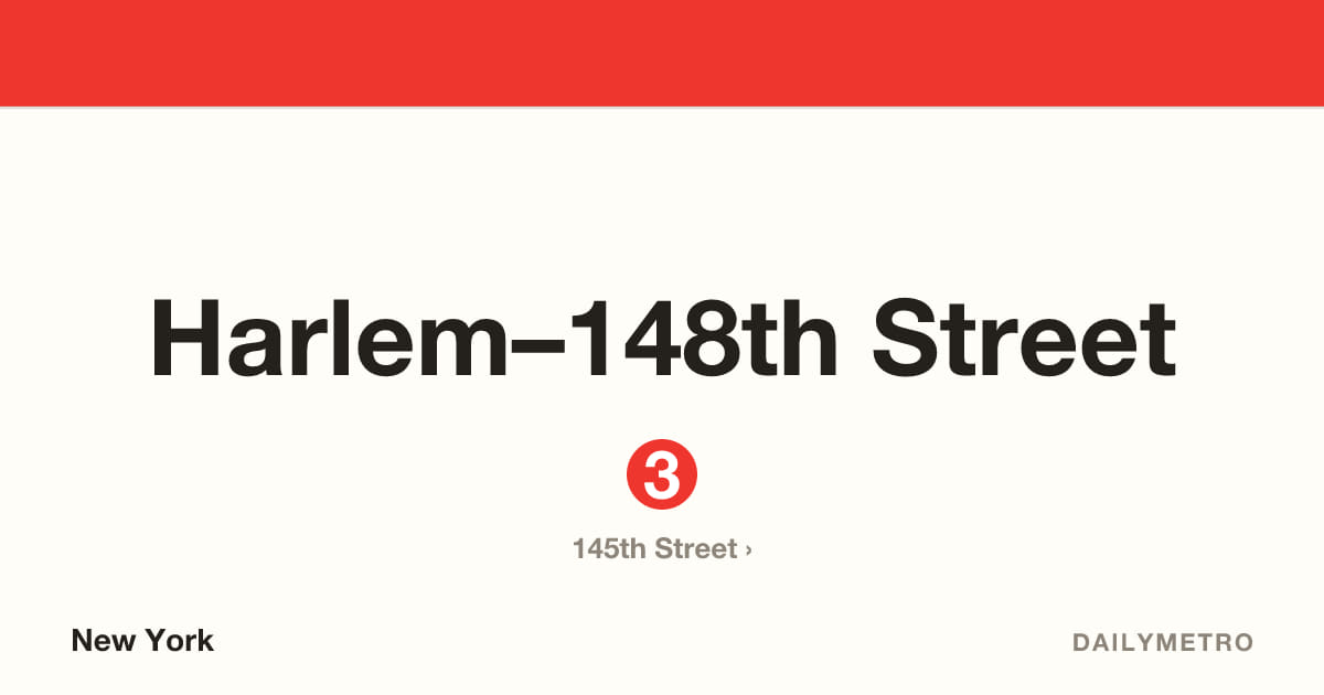 Harlem–148th Street station · Lines 3