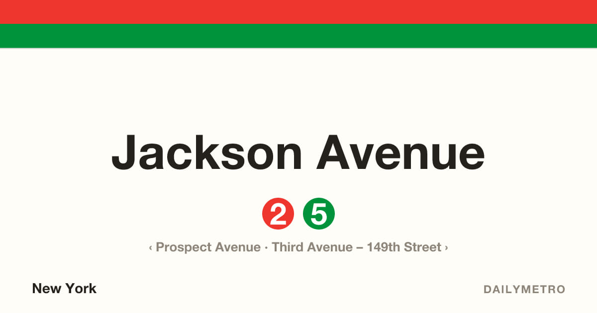 Jackson Avenue station · Lines 2, 5