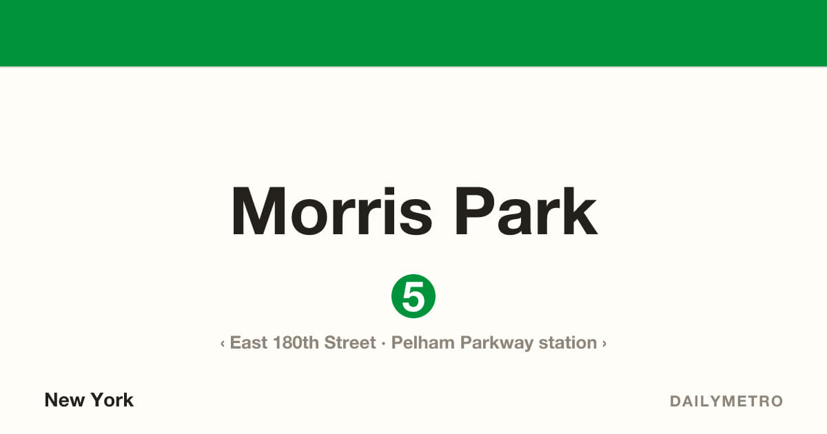 Morris Park station · Lines 5
