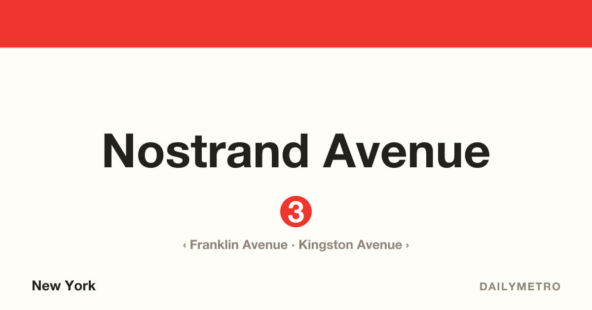 Nostrand Avenue station · Lines 3
