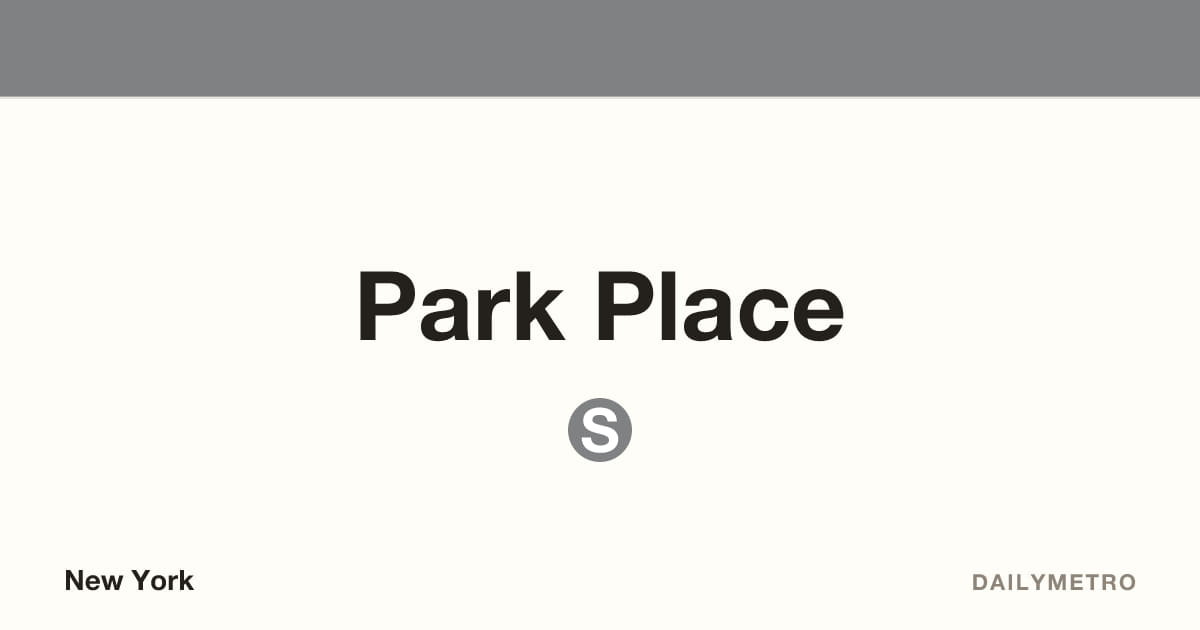 Park Place station · Lines S