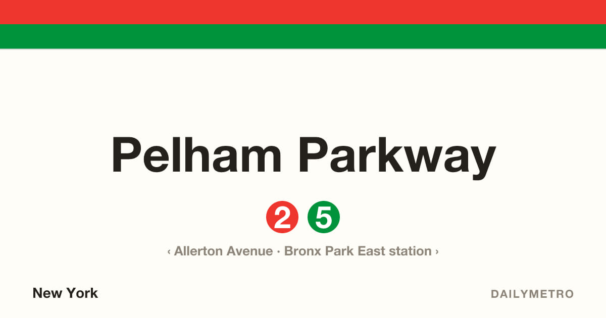 Pelham Parkway station · Lines 2, 5