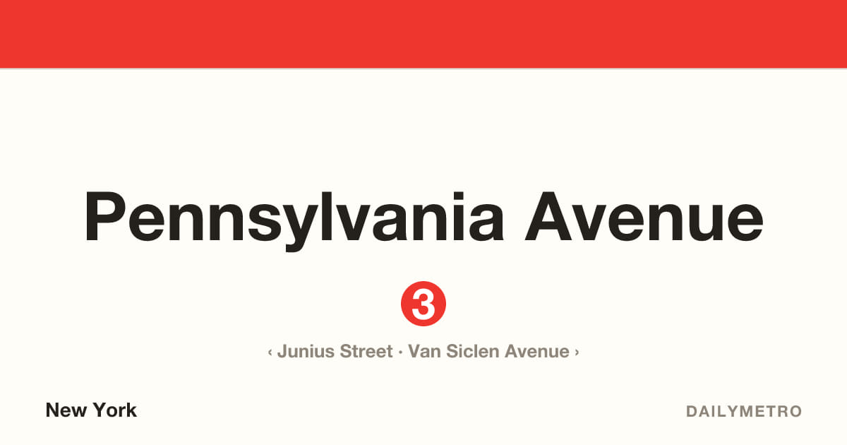 Pennsylvania Avenue station · Lines 3