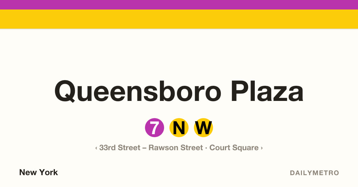 Queensboro Plaza station · Lines 7, N, W