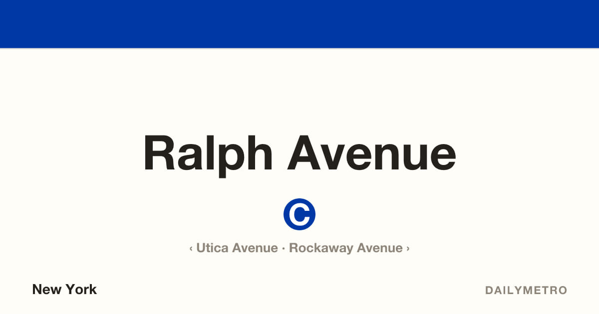 Ralph Avenue station · Lines C