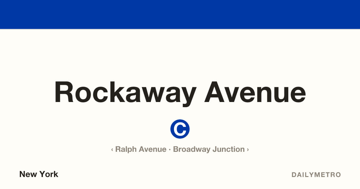 Rockaway Avenue station · Lines C