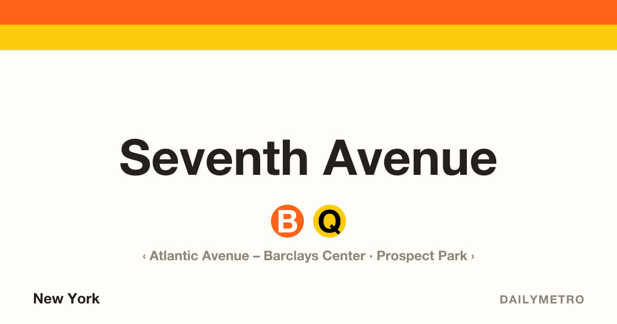 Seventh Avenue station · Lines B, Q