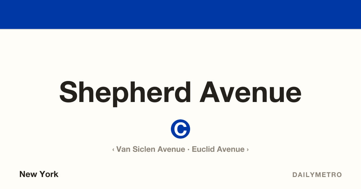 Shepherd Avenue station · Lines C