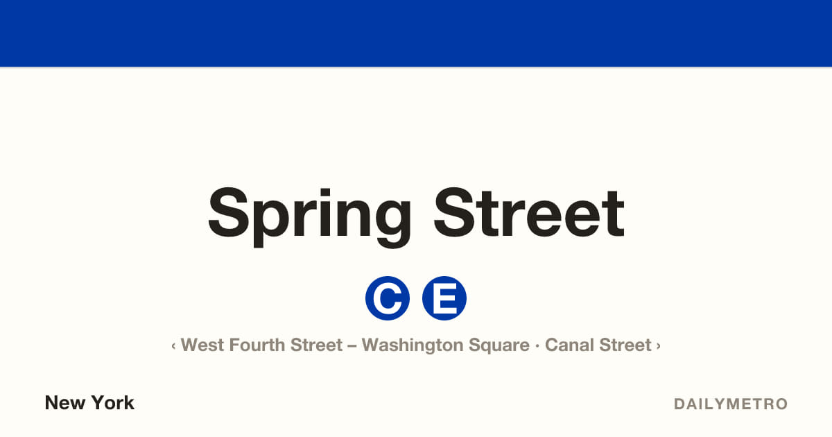 Spring Street station · Lines C, E