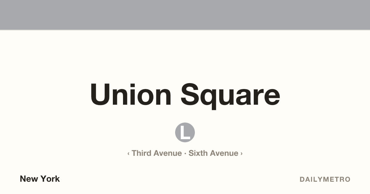 Union Square station · Lines L