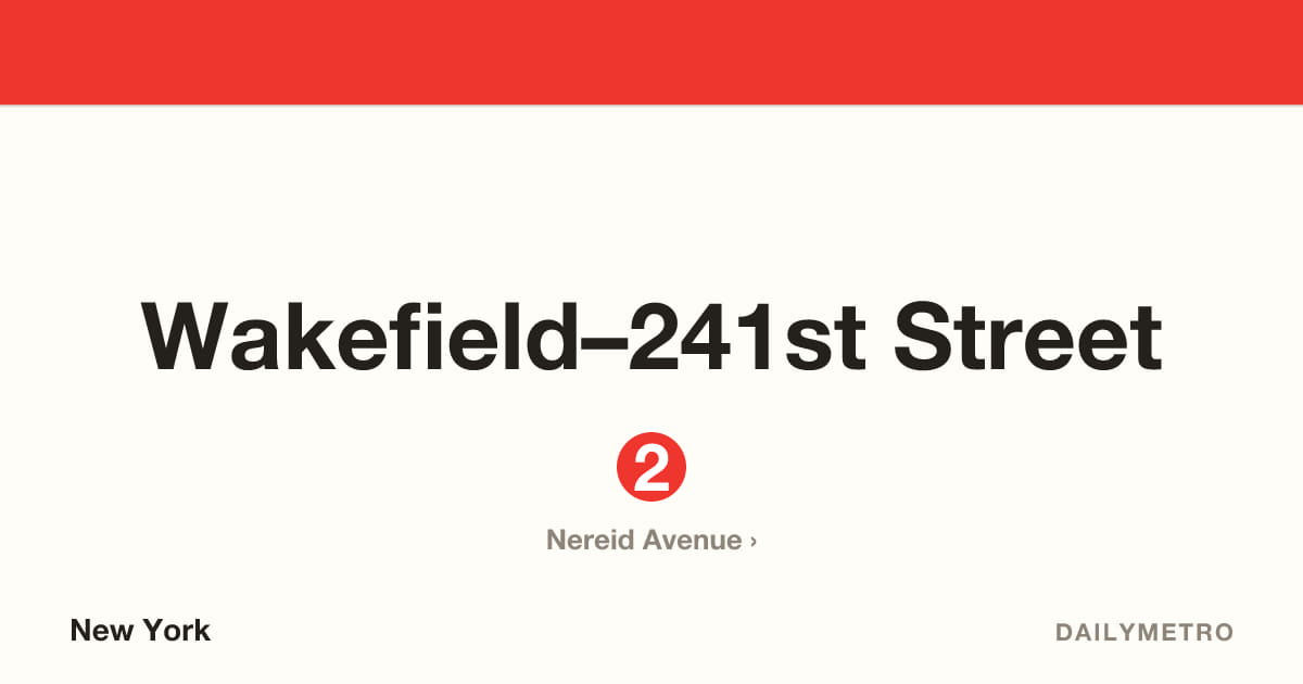 Wakefield–241st Street station · Lines 2