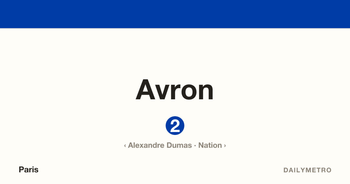 Avron station · Lines 2