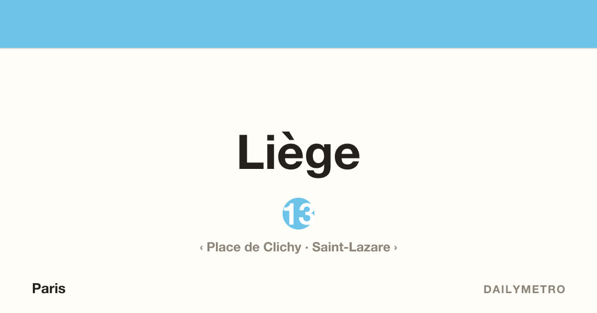 Liège station · Lines 13