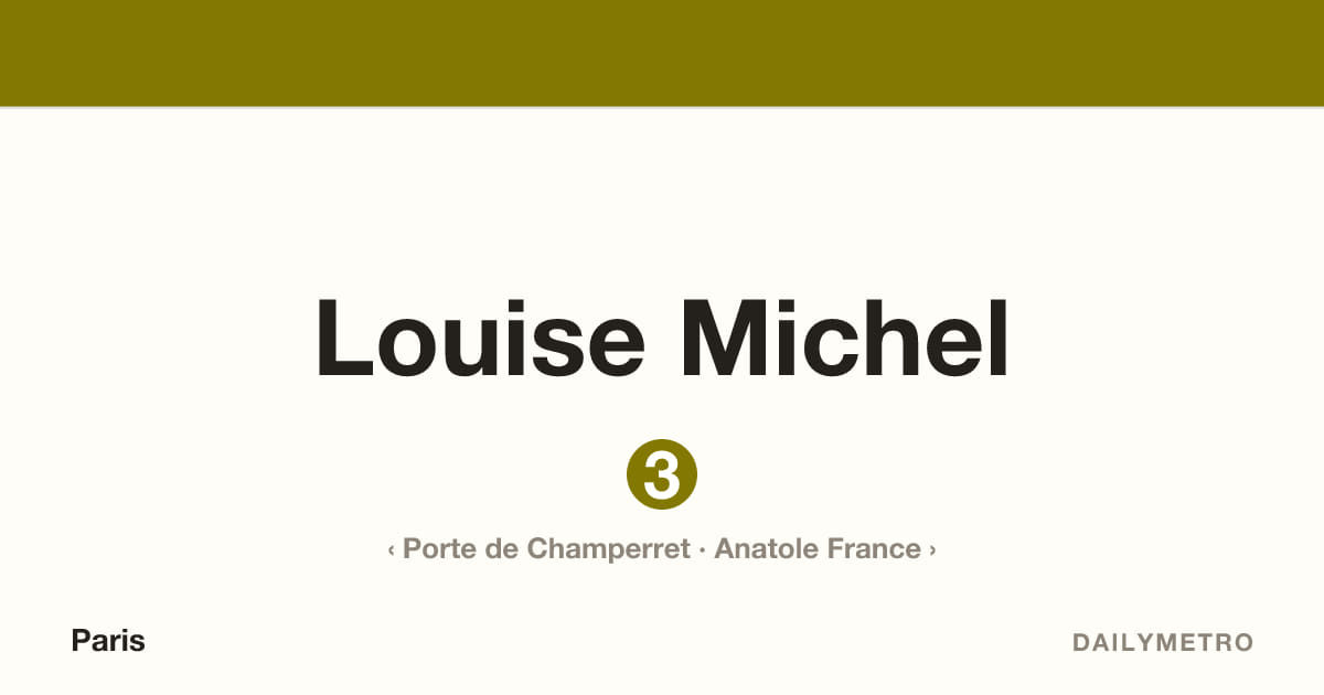 Station Louise Michel · Lignes 3