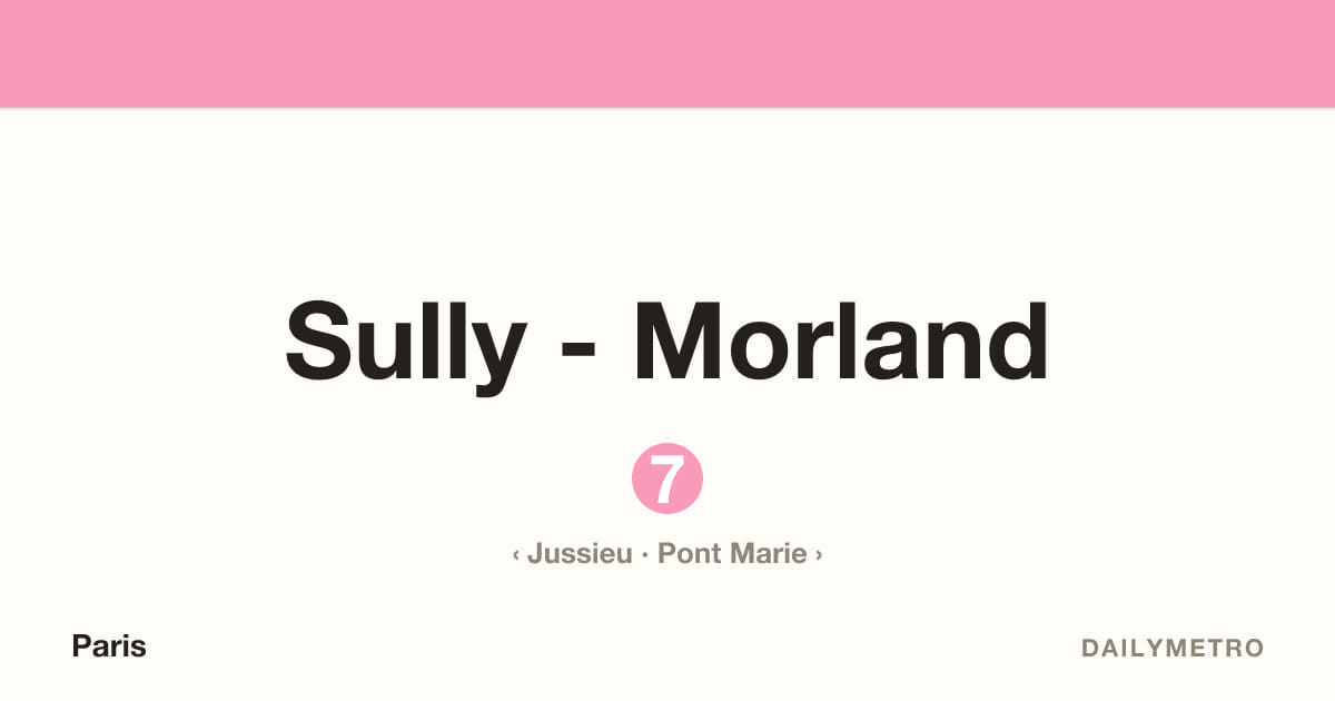Sully - Morland station · Lines 7