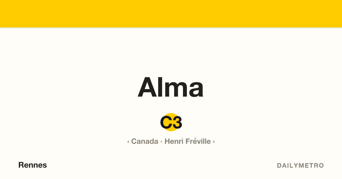 Station Alma · Lignes C3