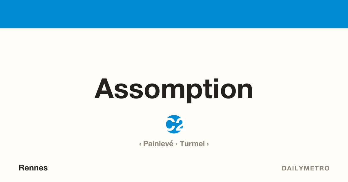 Assomption station · Lines C2