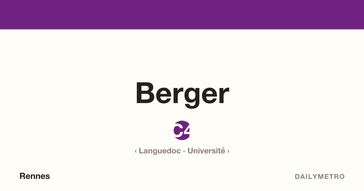 Station Berger · Lignes C4