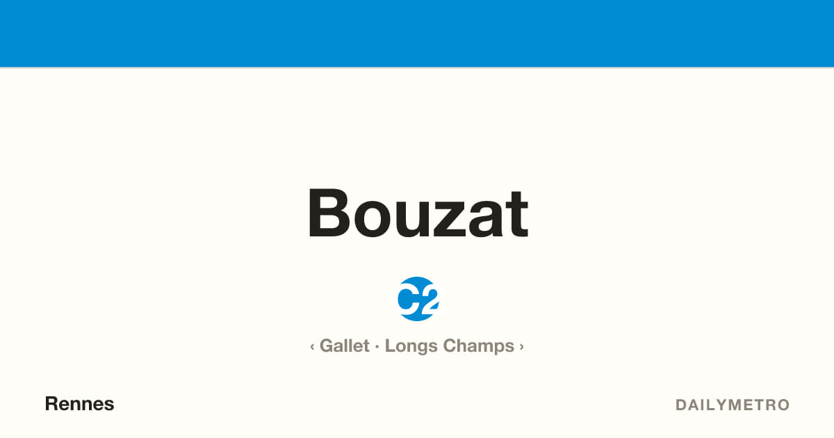 Bouzat station · Lines C2