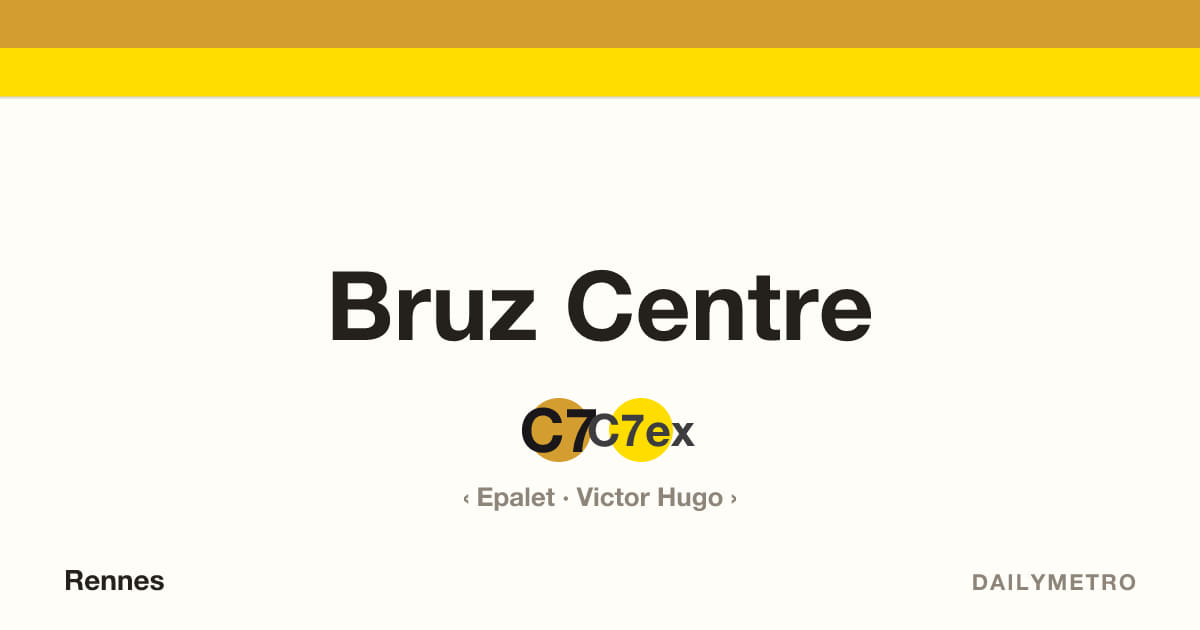 Station Bruz Centre · Lignes C7, C7ex