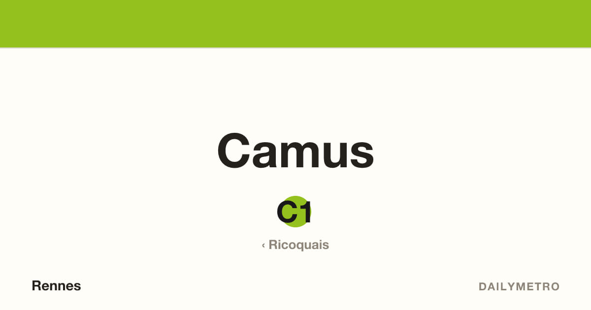 Station Camus · Lignes C1