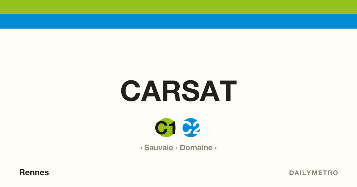 Station CARSAT · Lignes C1, C2