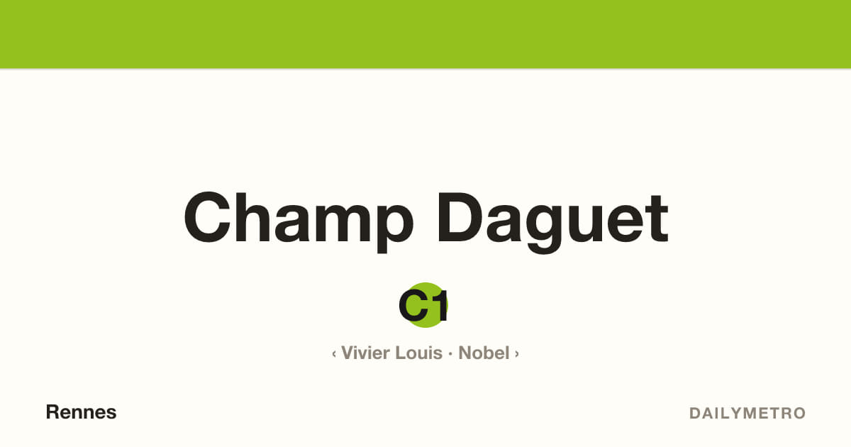Champ Daguet station · Lines C1