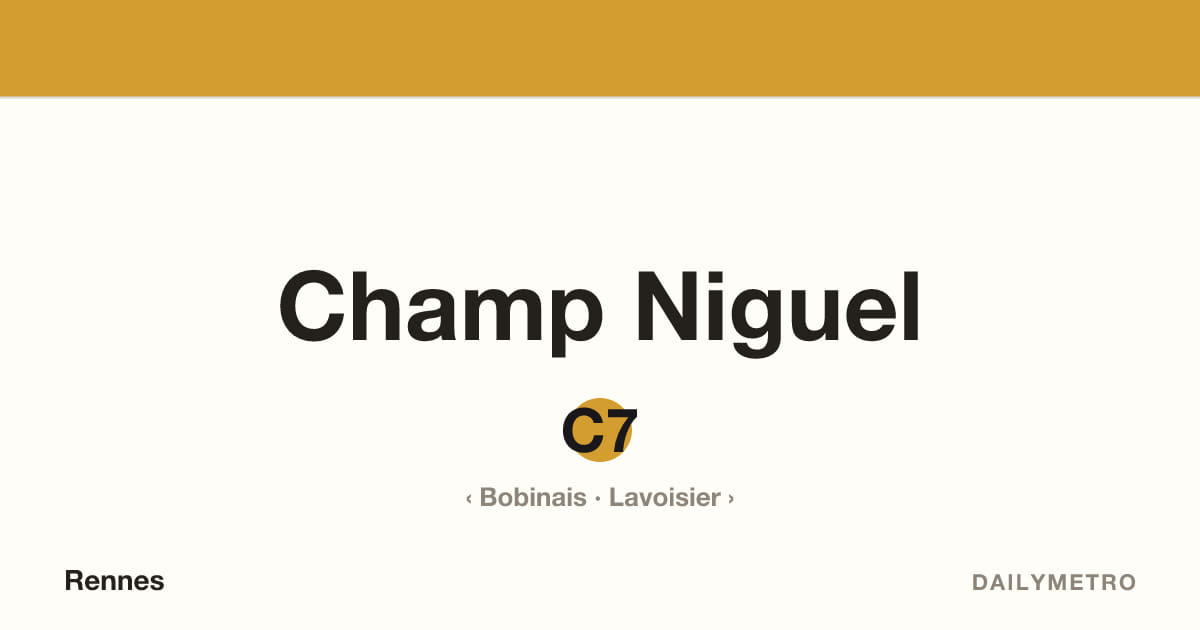 Station Champ Niguel · Lignes C7