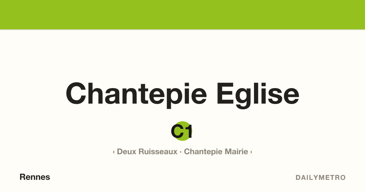 Station Chantepie Eglise · Lignes C1
