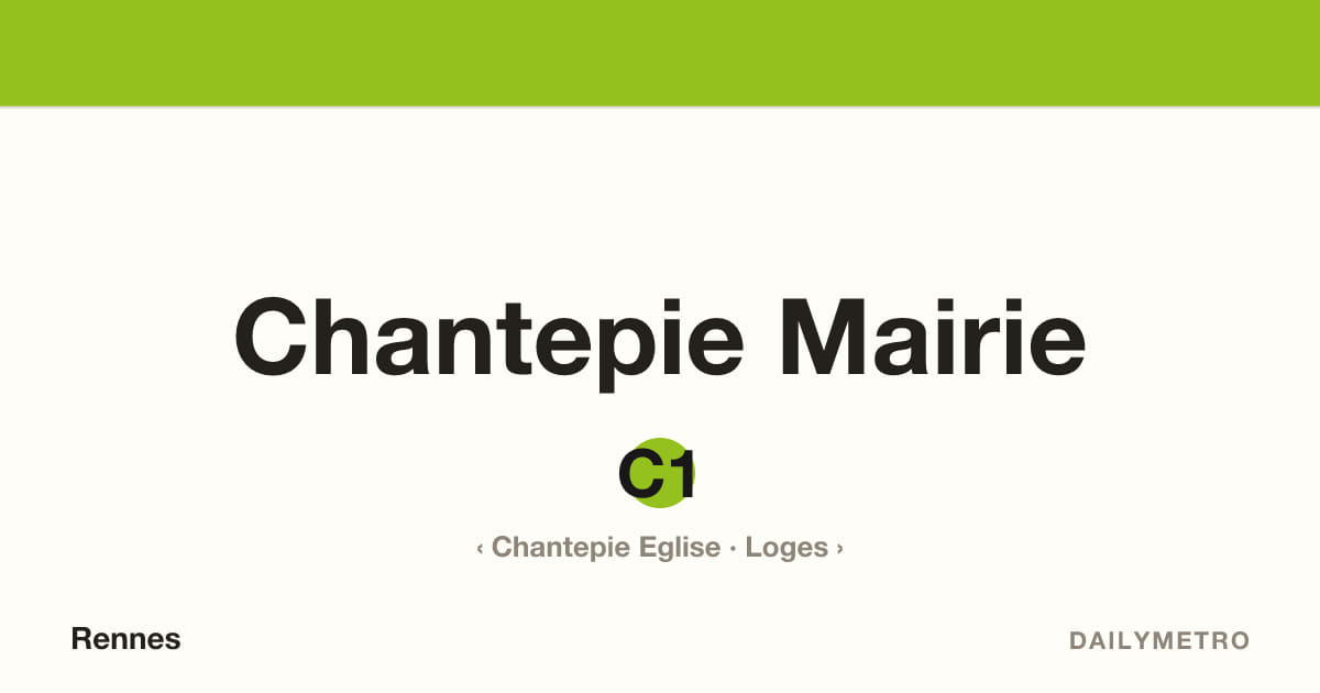 Station Chantepie Mairie · Lignes C1