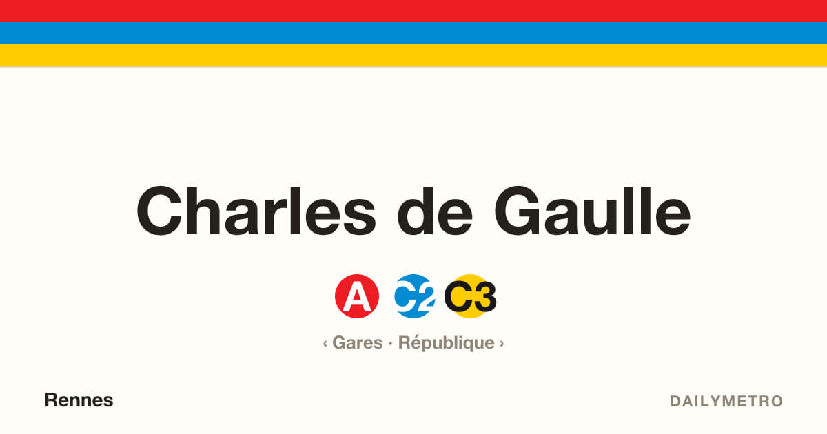 Station Charles de Gaulle · Lignes A, C2, C3
