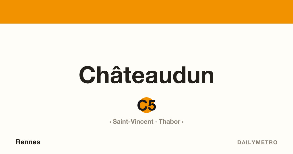 Châteaudun station · Lines C5