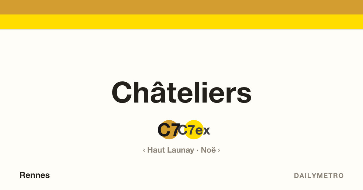 Station Châteliers · Lignes C7, C7ex