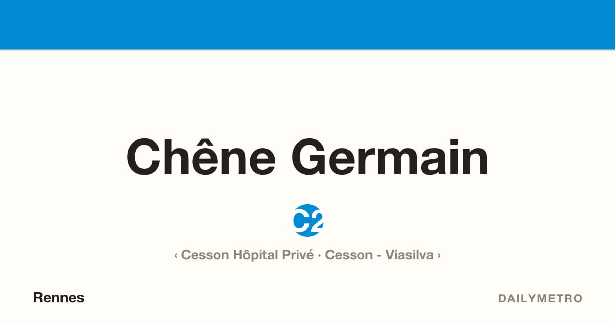 Chêne Germain station · Lines C2