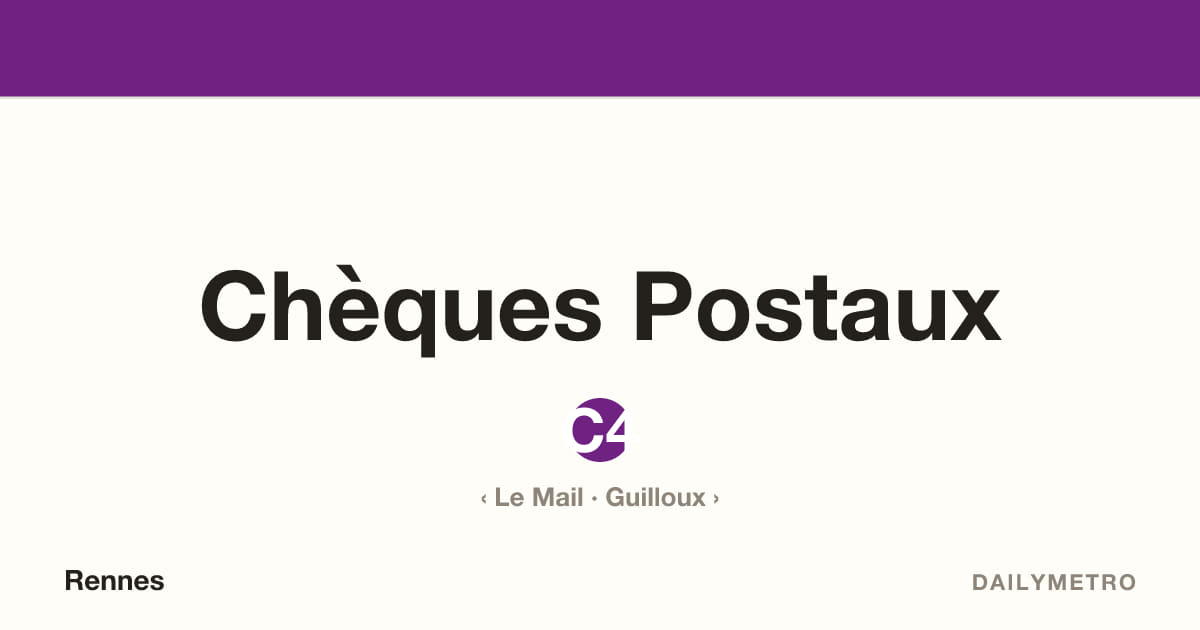 Station Chèques Postaux · Lignes C4