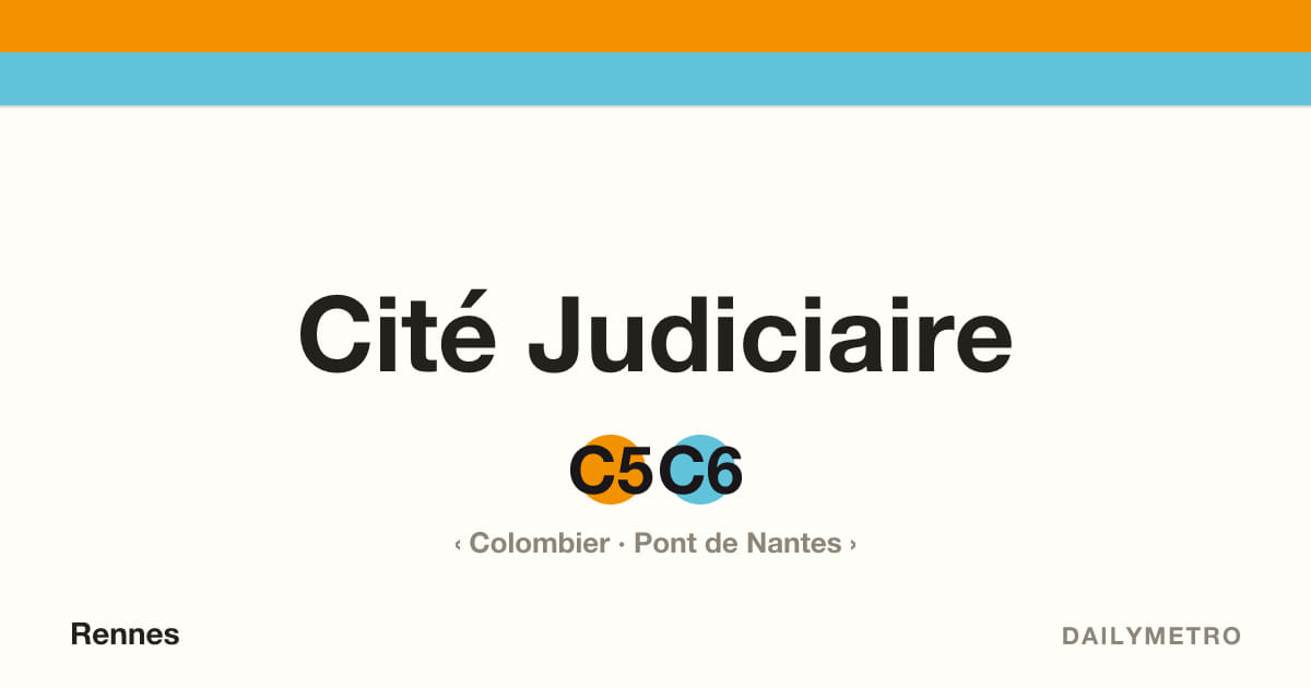 Station Cité Judiciaire · Lignes C5, C6