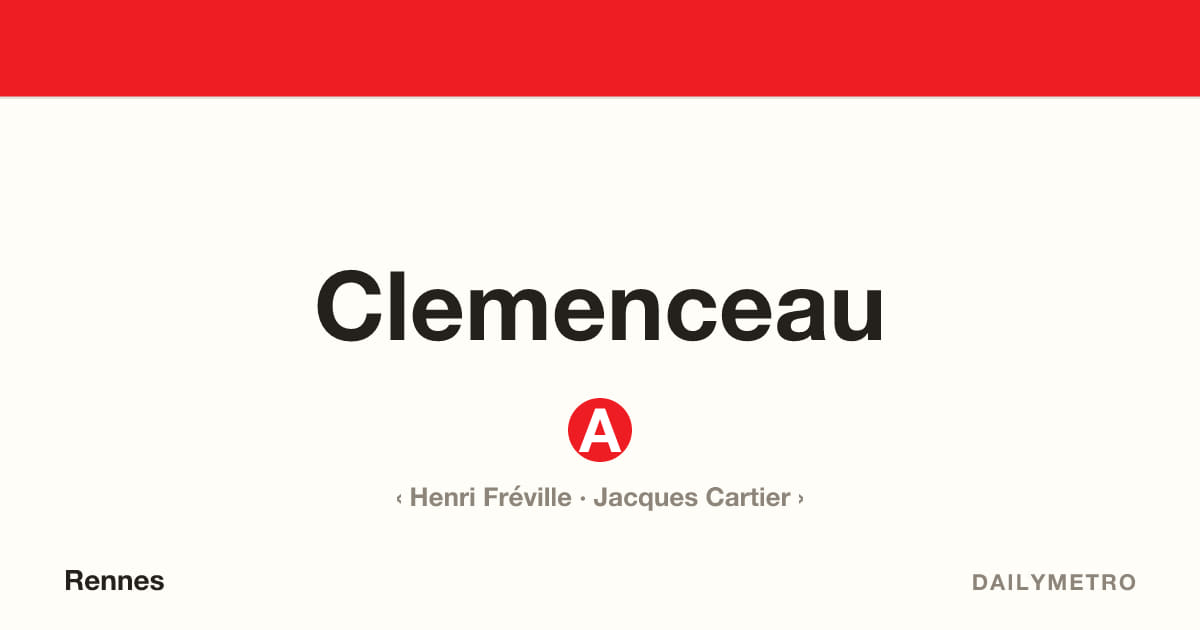 Clemenceau station · Lines A
