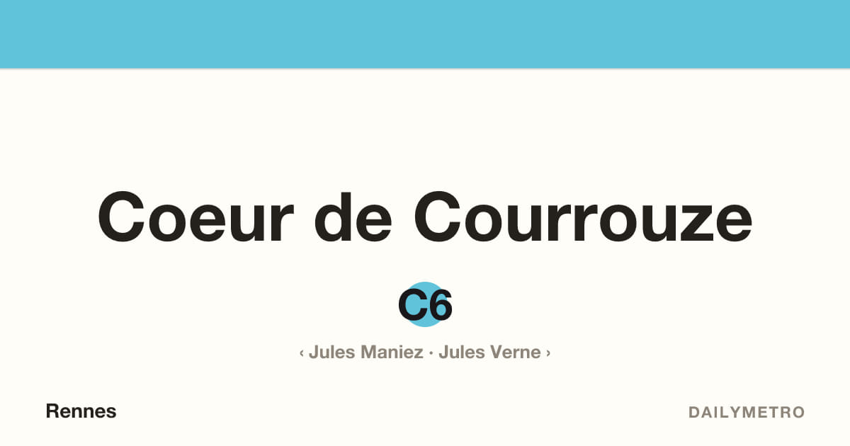 Coeur de Courrouze station · Lines C6