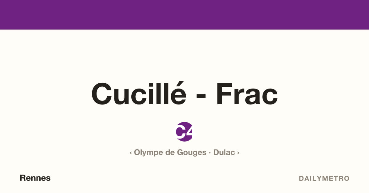 Cucillé - Frac station · Lines C4