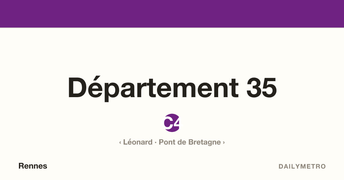 Station Département 35 · Lignes C4