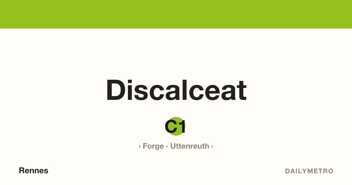 Station Discalceat · Lignes C1