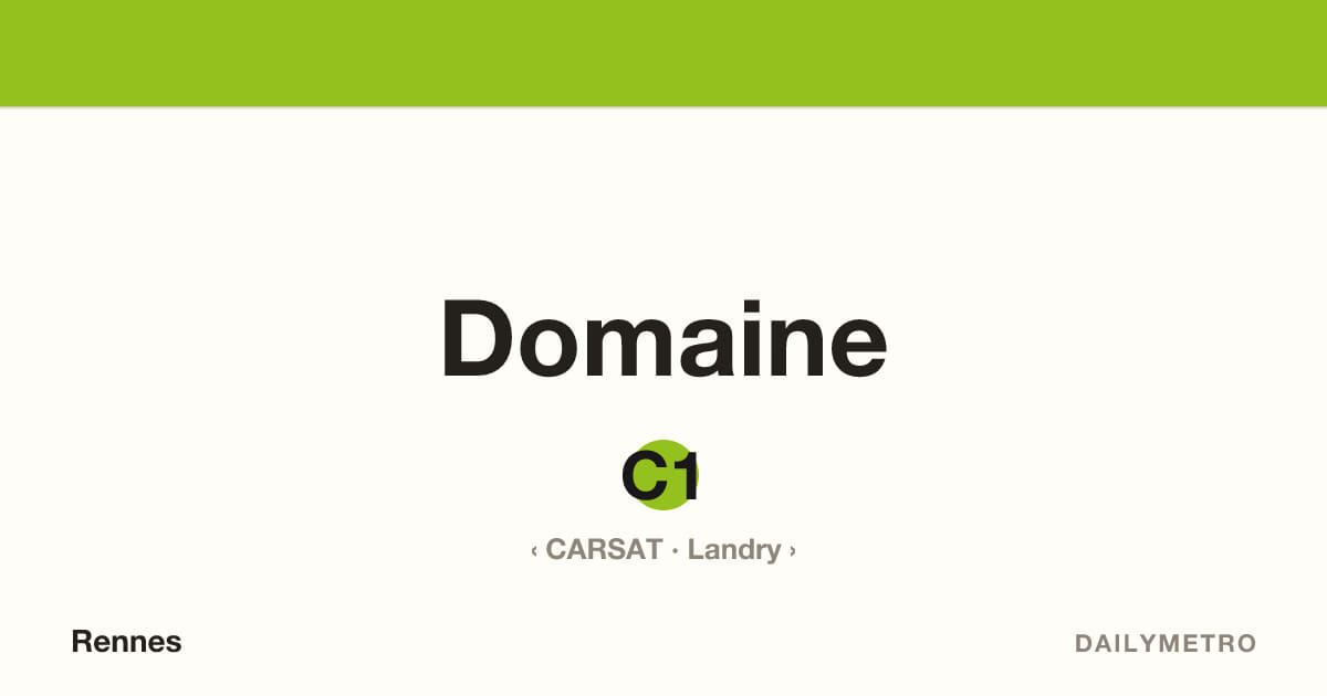 Station Domaine · Lignes C1