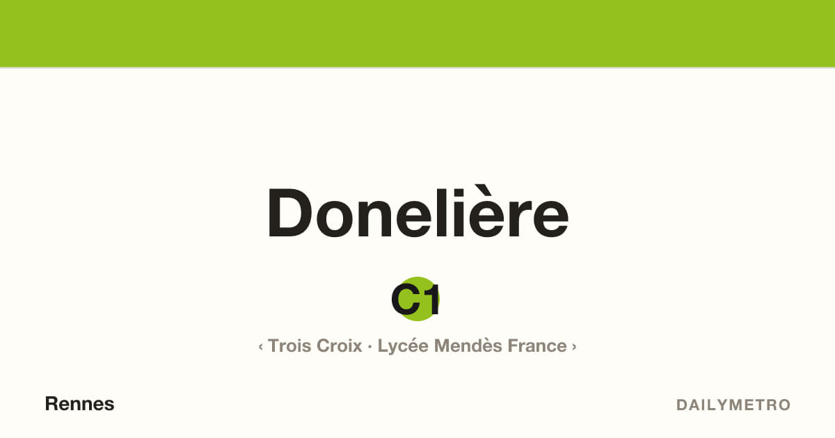 Station Donelière · Lignes C1