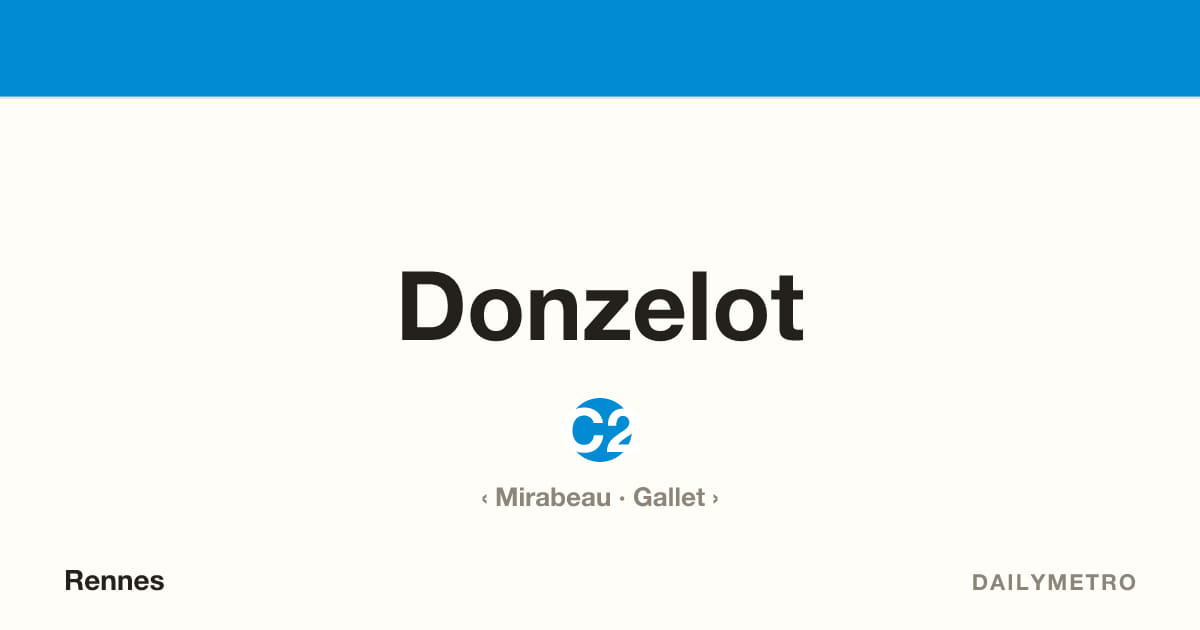 Station Donzelot · Lignes C2