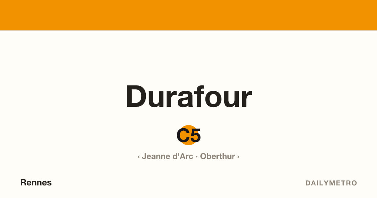 Durafour station · Lines C5